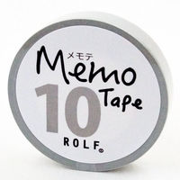プリントインフォームジャパン gnotes ロール付箋 メモテープ メモテ 10mm幅×10m グレー 1307-0039-0210 1セット(10個)