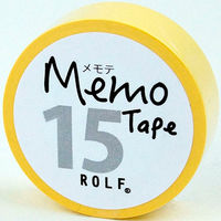 プリントインフォームジャパン gnotes ロール付箋 メモテープ メモテ 15mm幅×10ｍ イエロー 1308-0064-0510 1セット（10個）