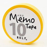 プリントインフォームジャパン gnotes ロール付箋 メモテープ メモテ 10mm幅×10m イエロー 1307-0064-0210 1セット(10個)