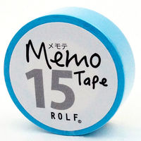 プリントインフォームジャパン gnotes ロール付箋 メモテープ メモテ 15mm幅×10ｍ ブルー 1308-0061-0510 1セット（10個）