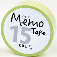プリントインフォームジャパン ロール付箋 メモテープ メモテ 15mm幅×10m リーフグリーン 1308-0016-0510 1セット(10個)