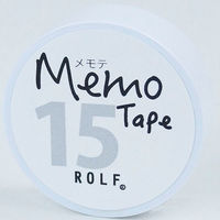 プリントインフォームジャパン gnotes ロール付箋 メモテープ メモテ 15mm幅×10ｍ ホワイト 1308-0010-0510 1セット（10個）