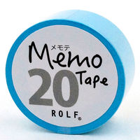 プリントインフォームジャパン ロール付箋 メモテープ メモテ 20mm幅×10m ブルー 1309-0061-0020 1セット(5個)