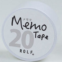 プリントインフォームジャパン gnotes ロール付箋 メモテープ メモテ 20mm幅×10ｍ ホワイト 1309-0010-0020（直送品）