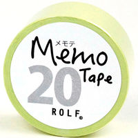 プリントインフォームジャパン gnotes ロール付箋 メモテープ メモテ 20mm幅×10ｍ リーフグリーン（直送品）