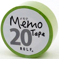 プリントインフォームジャパン gnotes ロール付箋 メモテープ メモテ 20mm幅×10ｍ グリーン 1309-0063-0020