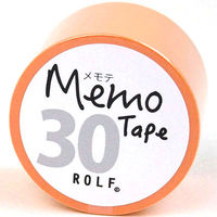 プリントインフォームジャパン gnotes ロール付箋 メモテープ メモテ 30mm幅×10ｍ オレンジ 1310-0065-0520（直送品）