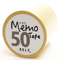 プリントインフォームジャパン gnotes ロール付箋 メモテープ メモテ 50mm幅×10ｍ パステルイエロー 1327-0013-0330 1セット（5個）