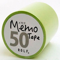 プリントインフォームジャパン gnotes ロール付箋 メモテープ メモテ 50mm幅×10ｍ グリーン 1327-0063-0330（直送品）
