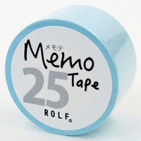 プリントインフォームジャパン gnotes ロール付箋 メモテープ メモテ 25mm幅×10ｍ パステルブルー 1329-0011-0320 1セット（5個）
