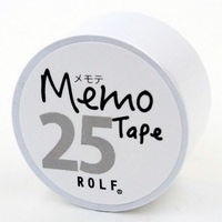 プリントインフォームジャパン gnotes ロール付箋 メモテープ メモテ 25mm幅×10ｍ ホワイト 1329-0010-0320 1セット（5個）