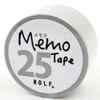 プリントインフォームジャパン gnotes ロール付箋 メモテープ メモテ 25mm幅×10m グレー 1329-0039-0320 1セット(5個)