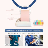 プリントインフォームジャパン gnotes ロール付箋 ロルフミニ 25mm× 8m ホワイト 1603-0010-0360（直送品）