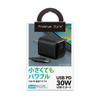 PGA USB PD 30W USB-C電源アダプター ブラック PG-PD30AD01BK 1個