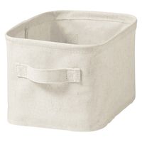 無印良品 ポリエステル麻 ソフトボックス 長方形 ハーフ 小 約幅18.5×奥行26×高さ16cm 1セット（2個） 良品計画