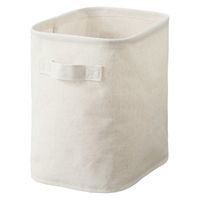 無印良品 ポリエステル麻 ソフトボックス 長方形 中 ハーフ 約幅18.5×奥行26×高さ26cm 1セット（2個） 良品計画