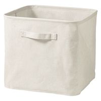 無印良品 ポリエステル麻 ソフトボックス L 約幅35×奥行35×高さ32cm 1セット（2個） 良品計画