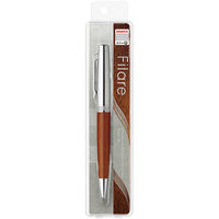 ゼブラ フィラーレウッド ツイスト式ボールペン ウッドシルバー 0.7mm 本体:ウッド&シルバー P-BA77-WDS 1本