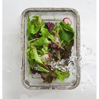 ヨシカワ ステンレス角型水切ザル 中 2609364 1個（直送品）