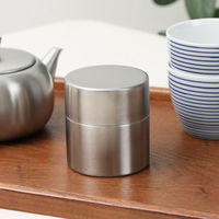 ヨシカワ ステンレス茶筒 小 2612389 1個（直送品）