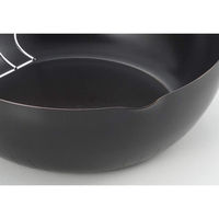 ヨシカワ グルメパワー木柄いため兼用天ぷら鍋24cm IH対応 3808948 1個（直送品）