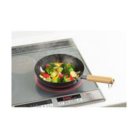 ヨシカワ グルメパワー木柄フライパン22cm IH対応 3808946 1個（直送品）