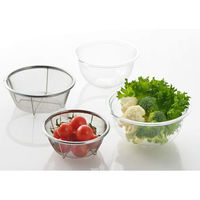 ヨシカワ クリアなボウル&ザル4pcs 4003074 1セット(4個)