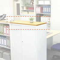 ネットフォース イーセンブリー 専用 木製天板 幅800×奥行400mm ナチュラル NF-EA-M8040-AW-NA 1枚（直送品）