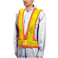 高儀 TAKAGI 反射安全ベスト オレンジ×イエロー 4907052315280 1セット(3個)（直送品）