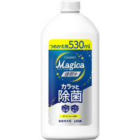 チャーミー マジカ 食器用洗剤 速乾+カラッと除菌 クリアレモン 詰め替え 530mL 1セット（1個×3） ライオン 速乾プラス