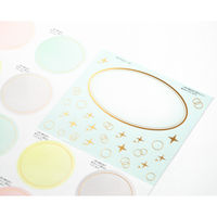 デザインフィル カラー色紙用シール 半透明 ドット柄 82510006 1セット(3個)