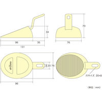 アイワ金属 AP-3011L ドアストッパーMARU ライトグリーン 1個