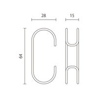 アイワ金属 AP-3018W KINOBO Cフック ホワイト 1パック(2個入)（直送品）