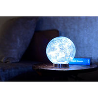 YAMAZEN LEDガーデンソーラーライト　15cmタイプ　ガラス×ステンレス ホワイト色 WLL-1030-2(WH)*2（直送品）