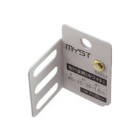 マイスト 5553 DIY・転倒防止用 取付金具 45x35x35x1.2mm ホワイト 1個（直送品）