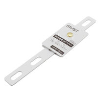 マイスト 5560 DIY・転倒防止用 取付金具 15x150x1.2mm ホワイト 1個（直送品）