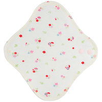 地の塩社 fuwako幸せの布ナプキンライナー (Sニット花白)-(ケース販売:24個) 4982757200116 1ケース(24個)（直送品）