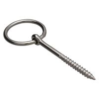 ハイロジック 11129 ステンレス 丸カンスクリュー 4mm 1個（直送品）