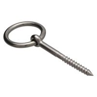 ハイロジック 11130 ステンレス 丸カンスクリュー 6mm 1個（直送品）