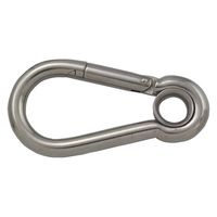 ハイロジック 11188 ステンレス リング付きスプリングフック 10mm 1個（直送品）