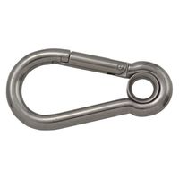 ハイロジック ステンレス リング付きスプリングフック 8mm 00011187 1個