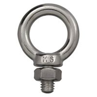 ハイロジック 11265 ステンレス アイボルト ナット付 6mm 1個（直送品）