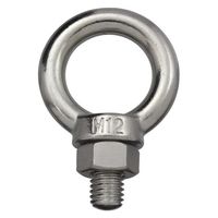 ハイロジック 11268 ステンレス アイボルト ナット付 12mm 1個（直送品）