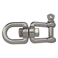 ハイロジック 11327 ステンレス スイベル 片ネジ 6mm 1個（直送品）