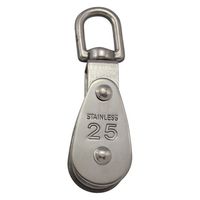 ハイロジック 11389 ステンレス 豆ブロック (1車) 25mm 1個（直送品）