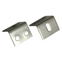 ハイロジック F-680 ステンレス アングル天板止 立 1セット(2枚入)（直送品）