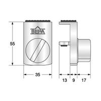 日中製作所 ヒナカ 169-SL 戸じまり君スタンダード 169SL 1パック(4個入)
