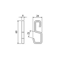 日中製作所 ヒナカ BH-SH1W Sフック ホワイト 1パック(5個入)（直送品）