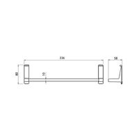 日中製作所 ヒナカ BH-TH1W タオルハンガー ホワイト 1本（直送品）