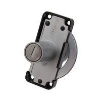 日中製作所 ヒナカ R2752 シリンダー鎌錠 小 ブラック 1個（直送品）